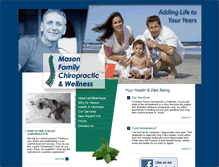 Tablet Screenshot of masonfamilychiro.com